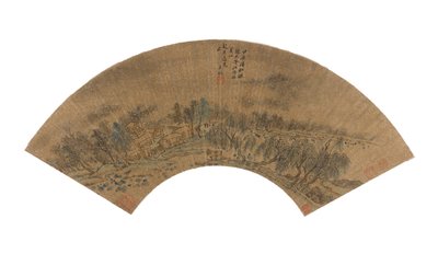 Landschaft nach Zhao Danian von Wang Jian